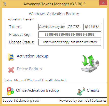 giao dien phan mem Advanced Tokens Manager 3.5 RC 5