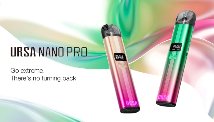 Ursa Nano Pro có thể sử dụng 2 dòng tinh dầu Freebase và Salt Nic